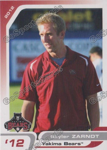 2012 Yakima Bears Skyler Zarndt