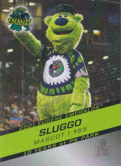 2021 Eugene Emeralds Sluggo Mascot