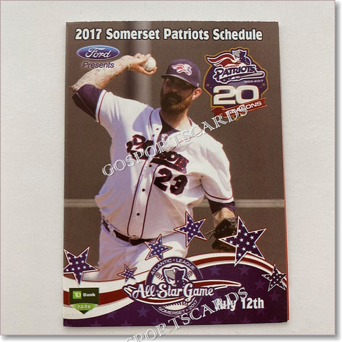 2017 Somerset Patriots Pocket Schedule