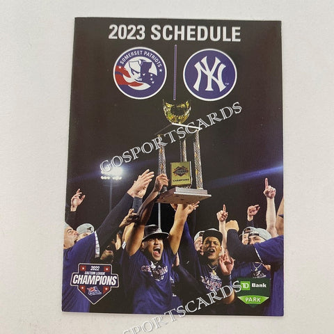 2023 Somerset Patriots Pocket Schedule