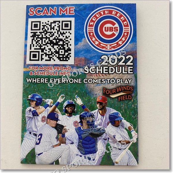 2022 South Bend Cubs Pocket Schedule