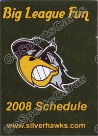 2008 Southbend Silverhawks Pocket Schedule