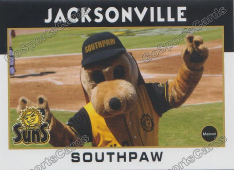 2016 Jacksonville Suns SouthPaw Mascot