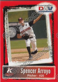 2011 Kannapolis Intimidators DAV Spencer Arroyo