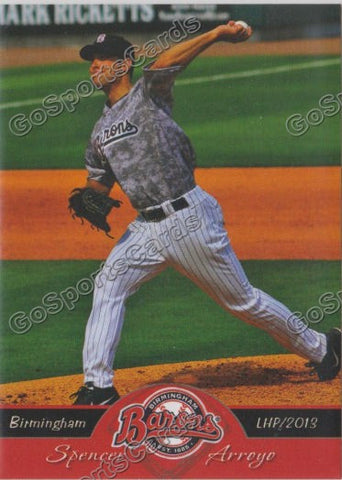 2013 Birmingham Barons Spencer Arroyo
