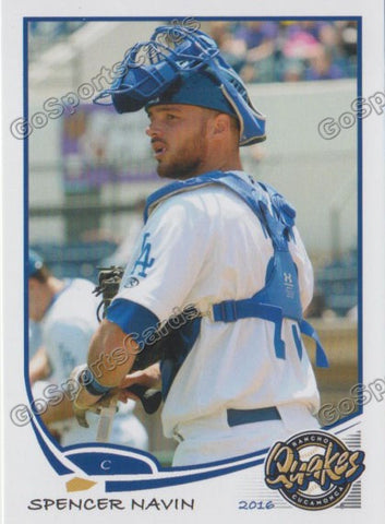 2016 Rancho Cucamonga Quakes Spencer Navin