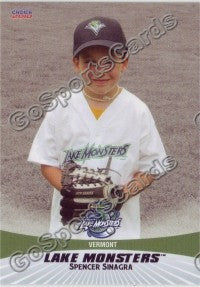 2010 Vermont Lake Monsters Spencer Sinagra