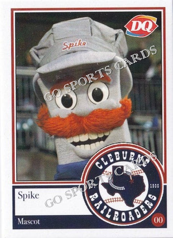 2021 Cleburne Railroaders Spike Mascot