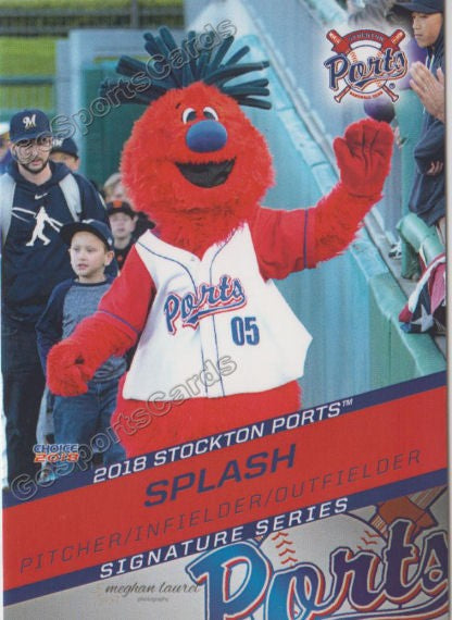 2018 Stockton Ports Splash Mascot