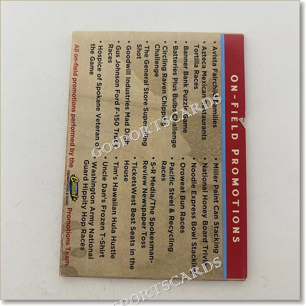 2014 Spokane Indians Pocket Schedule