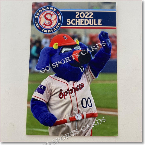 2022 Spokane Indians Pocket Schedule (Mascot)