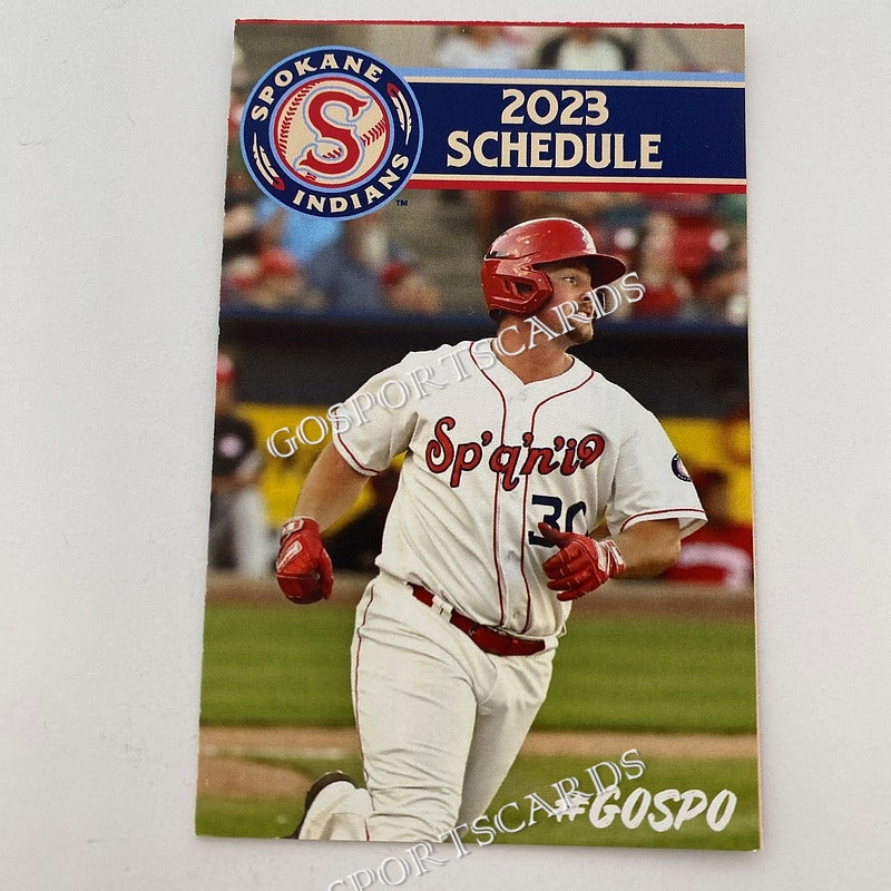 2023 Spokane Indians Pocket Schedule – Go Sports Cards 2023-spokane-indians-pocket-schedule-go-sports-cards