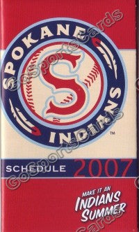 2007 Spokane Indians Pocket Schedule