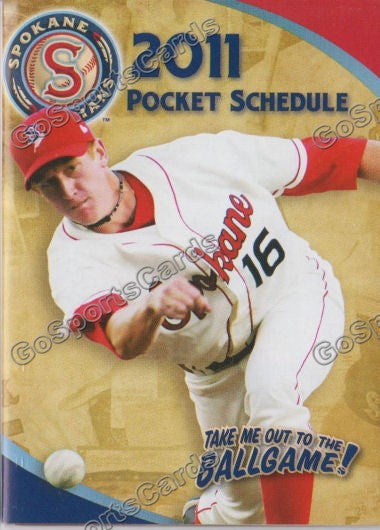 2011 Spokane Indians Pocket Schedule (Ben Rowen)