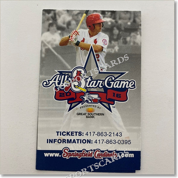 2016 Springfield Cardinals Pocket Schedule