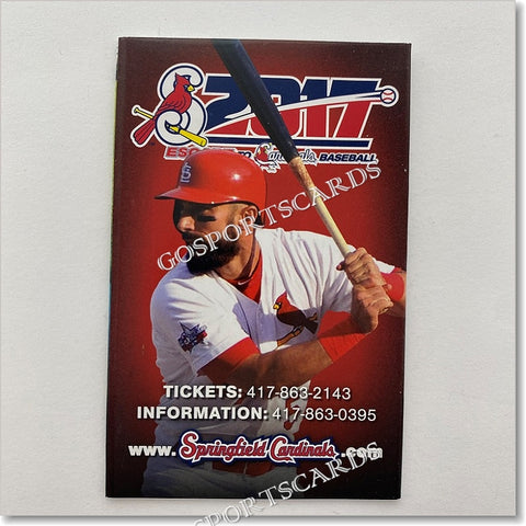 2017 Springfield Cardinals Pocket Schedule