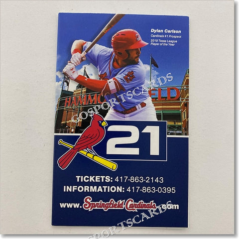 2021 Springfield Cardinals Pocket Schedule