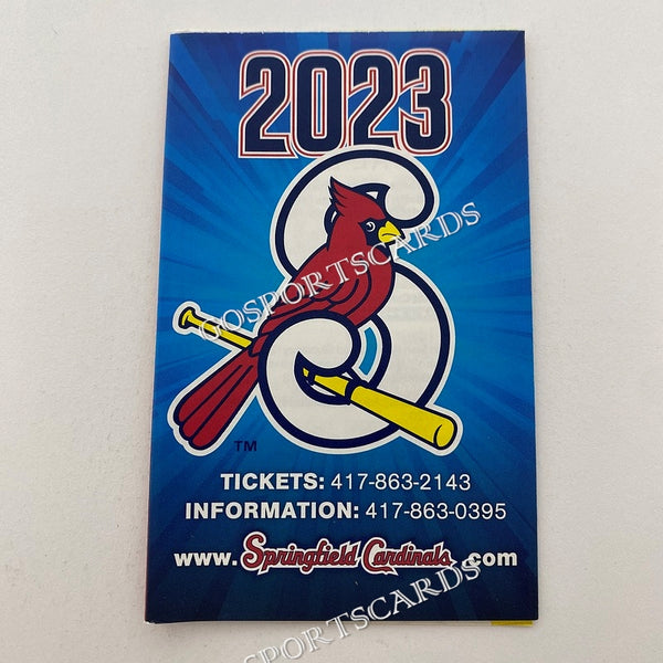 2023 Springfield Cardinals Pocket Schedule