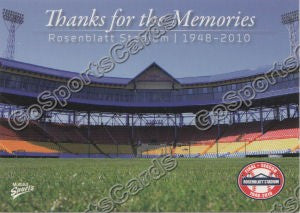 2010 Omaha Royals Rosenblatt Stadium Card 2
