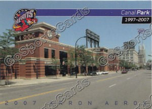2007 Akron Aeros Stadium Card