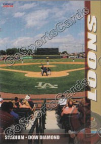 2009 Great Lakes Loons Stadium Card Dow Diamond