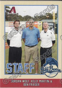 2012 Mobile BayBears Ben Fraser Jordan Wolf Kelly Martin