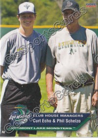 2012 Vermont Lake Monsters Curt Echo Phil Schelzo