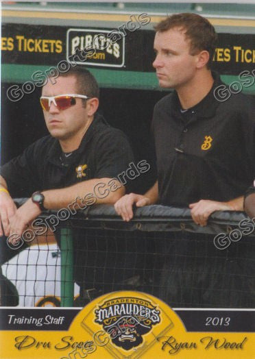 2013 Bradenton Marauders Dru Scott Ryan Wood