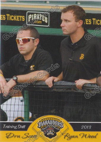 2013 Bradenton Marauders Dru Scott Ryan Wood