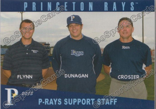 2013 Princeton Rays Staff: Nick Flynn Anthony Dunagan Steve Crosier