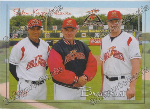 2013 Salem Keizer Volcanoes Jerry Cram Ricky Ward Matt Yourkin