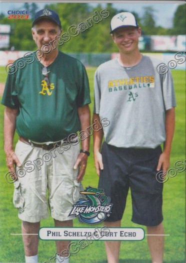 2013 Vermont Lake Monsters Curt Echo Phil Schelzo