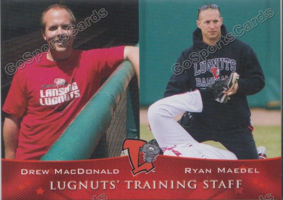 2014 Lansing Lugnuts Drew Macdonald Ryan Maedel