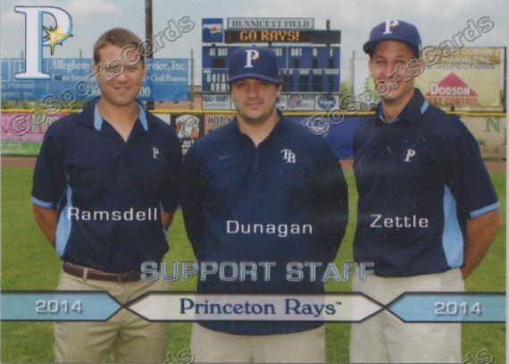 2014 Princeton Rays James Ramsdell Anthony Dunagan Zach Zettle