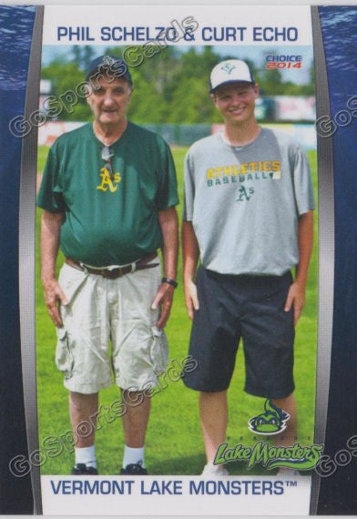 2014 Vermont Lake Monsters Curt Echo Phil Schelzo
