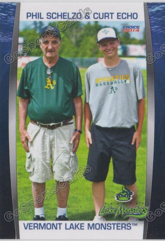 2014 Vermont Lake Monsters Curt Echo Phil Schelzo