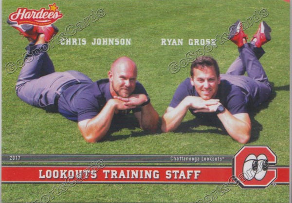 2017 Chattanooga Lookouts Chris Johnson Ryan Grose