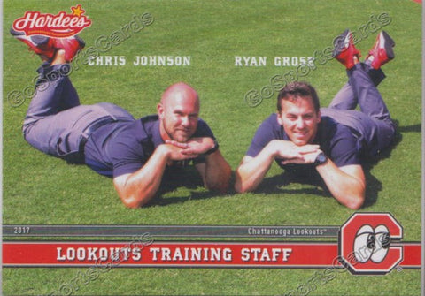 2017 Chattanooga Lookouts Chris Johnson Ryan Grose