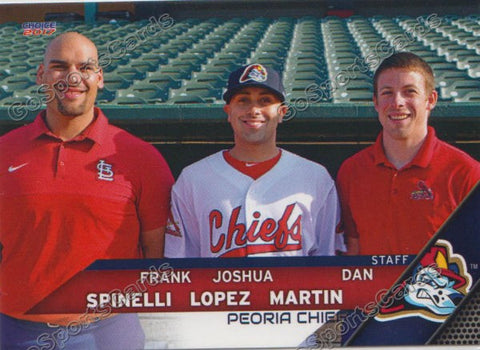 2017 Peoria Chiefs Frank Spinelli Joshua Lopez Dan Martin