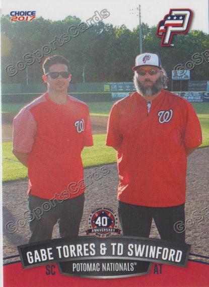 2017 Potomac Nationals Gabe Torres TD Swinford