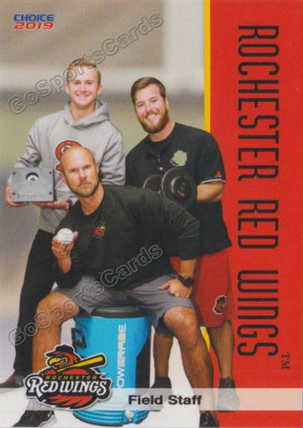 2019 Rochester Red Wings Chris Johnson Jacob Dean Josh Muraida