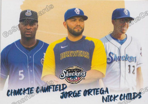 2021 Biloxi Shuckers Jorge Ortega Nick Childs Chuckie Caufield