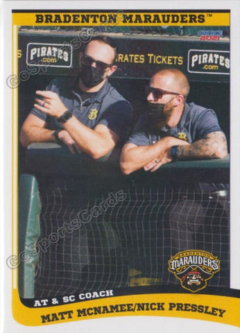 2021 Bradenton Marauders Matt McNamee Nick Pressley