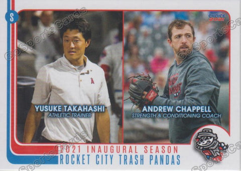 2021 Rocket City Trash Pandas Yusuke Takahashi Andrew Chappell