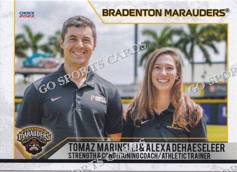 2023 Bradenton Marauders Tomaz Marinelli Alexa Dehaeseleer