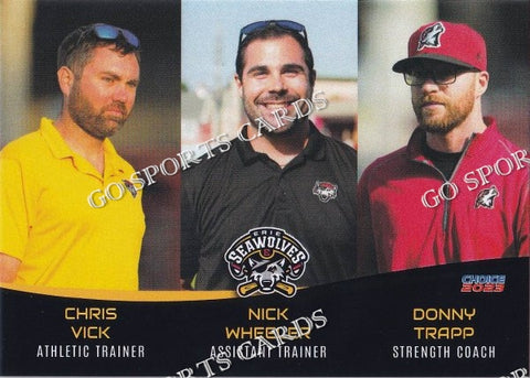 2023 Erie SeaWolves Chris Vick Nick Wheeler Donny Trapp