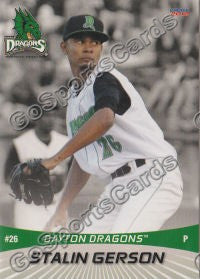 2012 Dayton Dragons Stalin Gerson