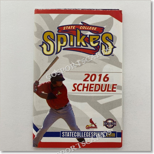 2016 State College Spikes Pocket Schedule