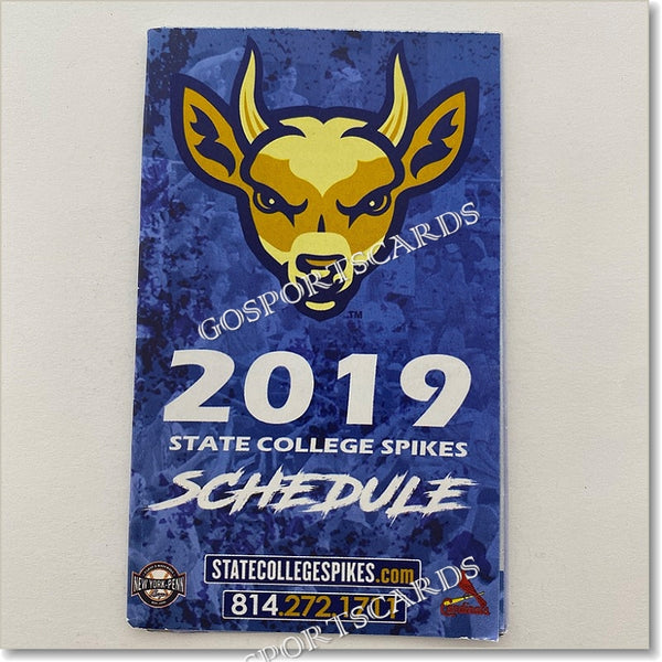 2019 State College Spikes Pocket Schedule