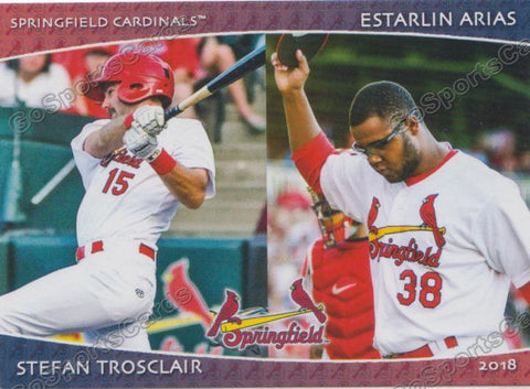 2018 Springfield Cardinals SGA Stefan Trosclair Estarling Arias